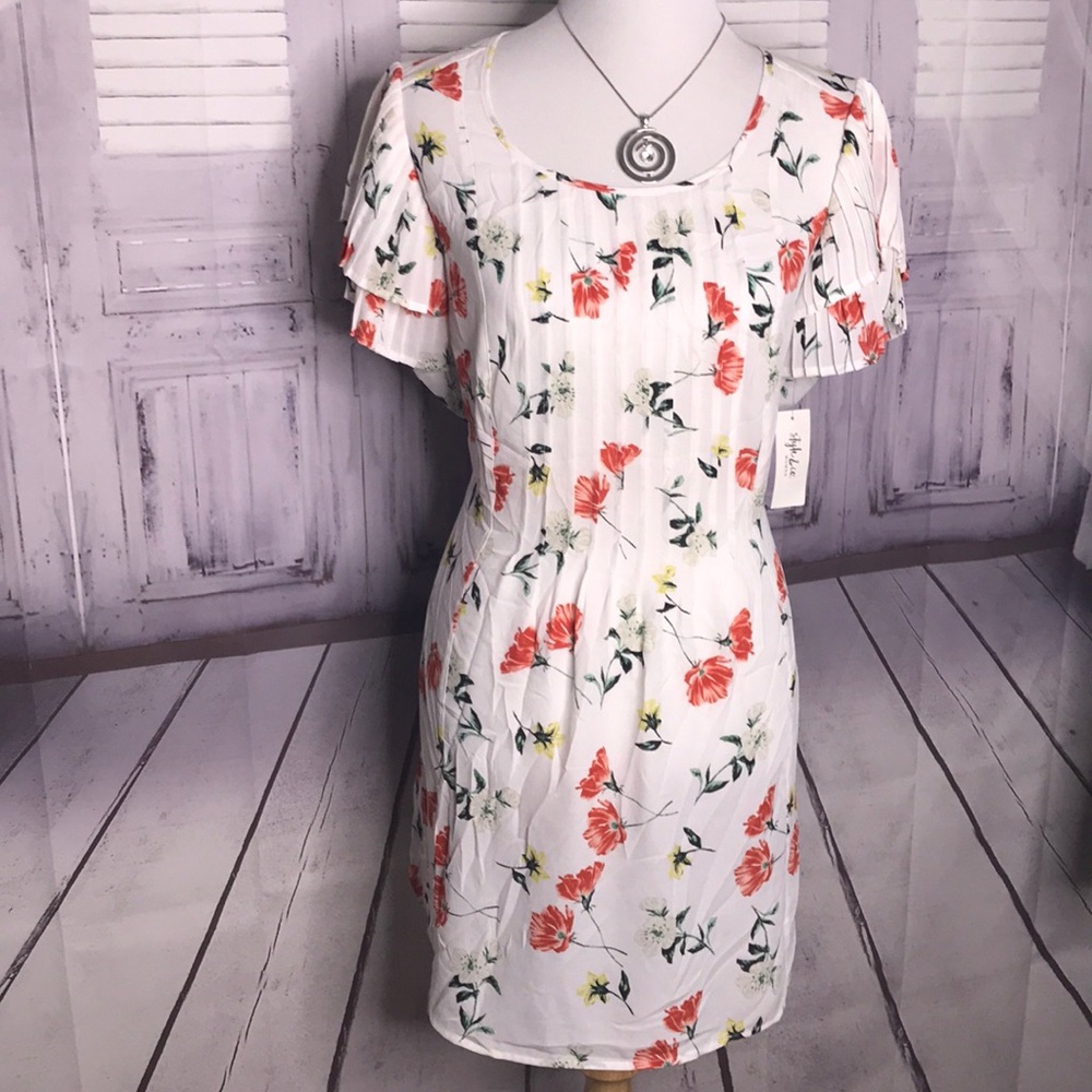 New Style & Co size 1X 2X Spring Floral Top dre 👗 - Picture 3 of 6